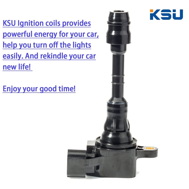 KSU Ignition coil pack for Nissian Altima Frontier Maxima Murano Pathfinder Quest Xterra NV1500 NV2500 Armada 350Z Infiniti I35 QX4 3.5L 4.0L ignition coil pack set of 6 fit for UF349 UF-349 22448-8J115 - Image 2
